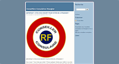 Desktop Screenshot of conseillersconsulairesshanghai.com